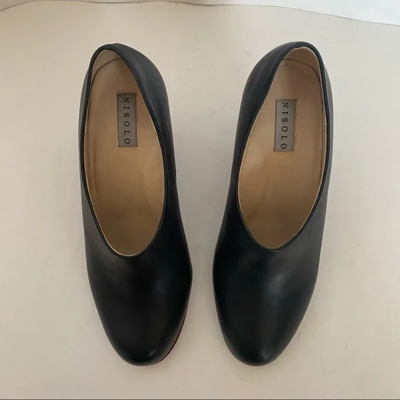 NISOLO Noir Austin Heel Size 7.5 - Picture 4 of 7